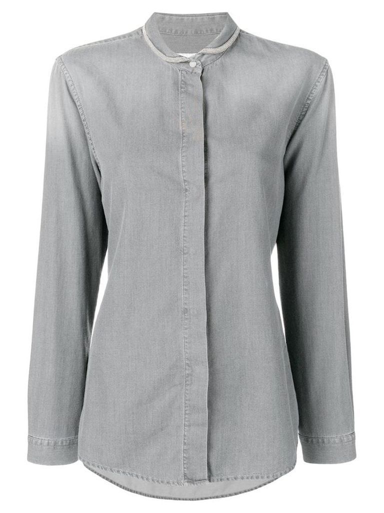 Fabiana Filippi slim-fit shirt - Grey