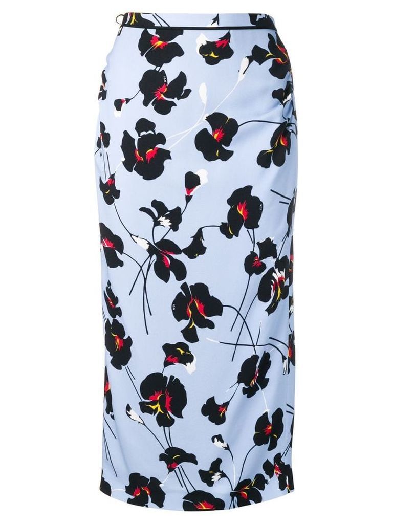 Nº21 floral-print skirt - Blue