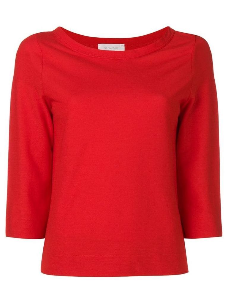 Zanone 3/4 sleeves T-shirt - Red