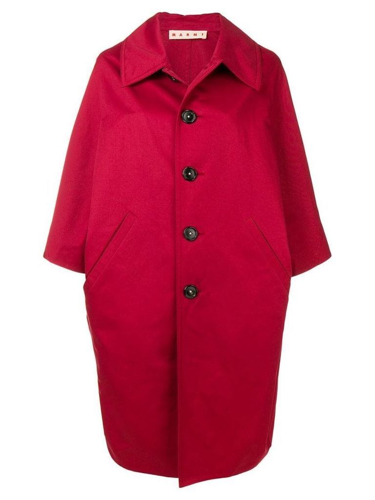 Marni oversized coat - Red