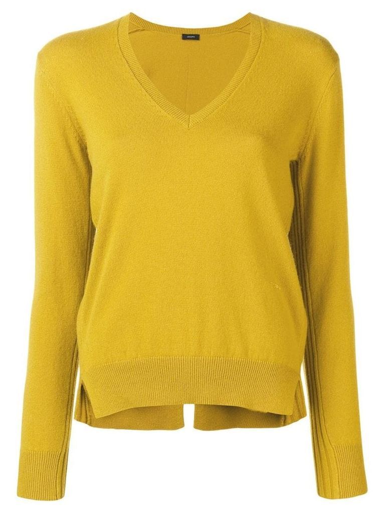 Joseph V-neck knit jumper - Yellow