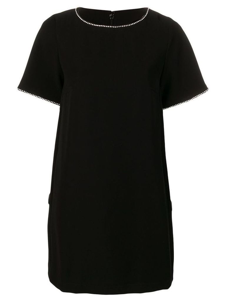 McQ Alexander McQueen embellished cape-effect dress - Black