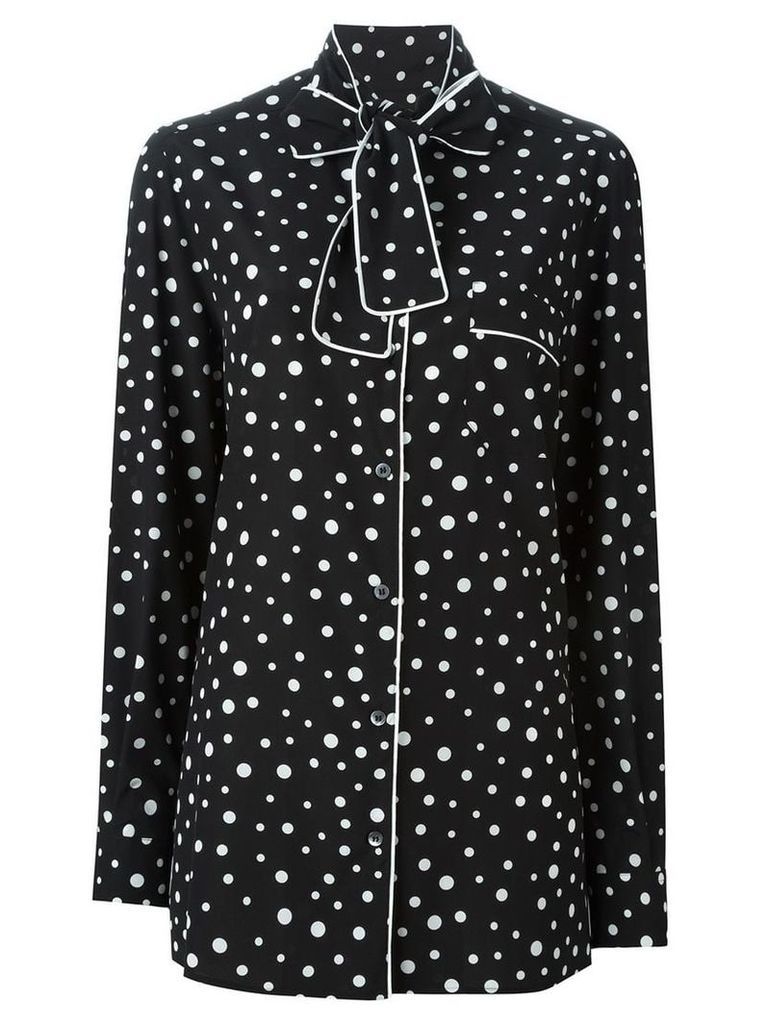 Dolce & Gabbana polka dot print pyjama shirt - Black