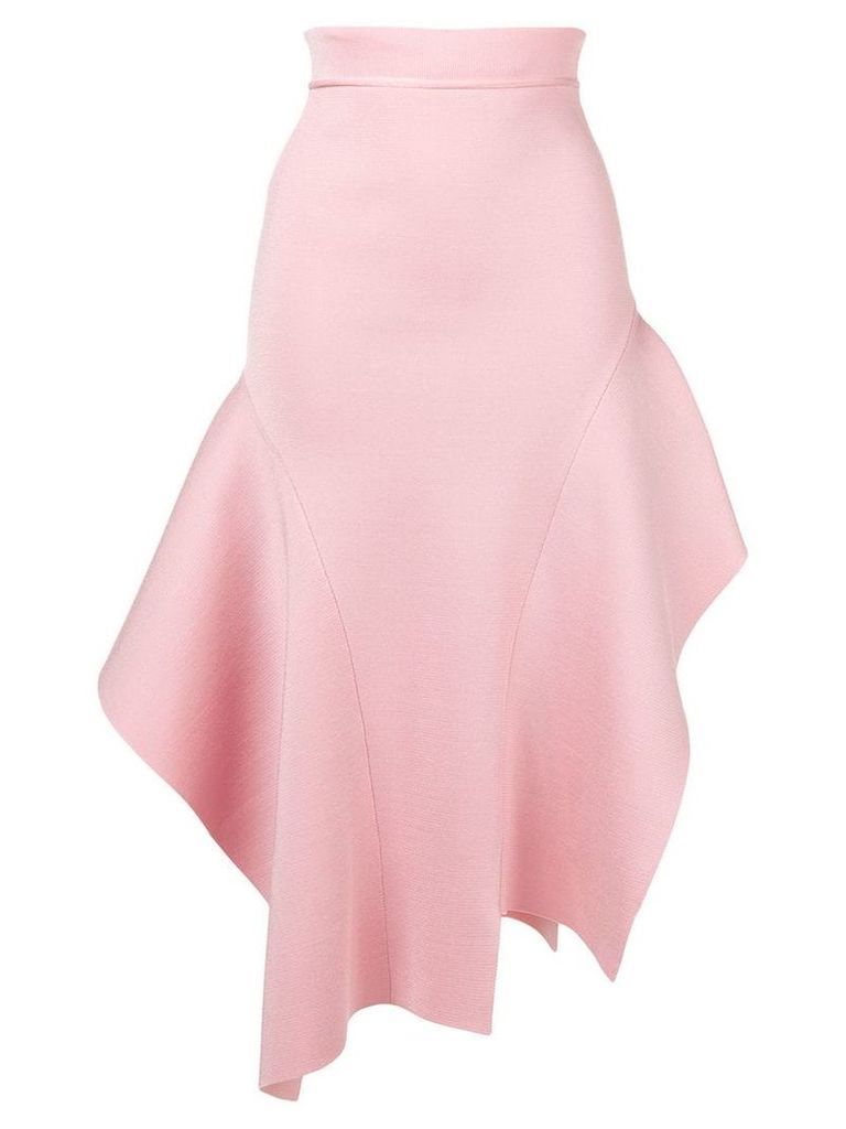 Victoria Beckham flared knitted skirt - Pink