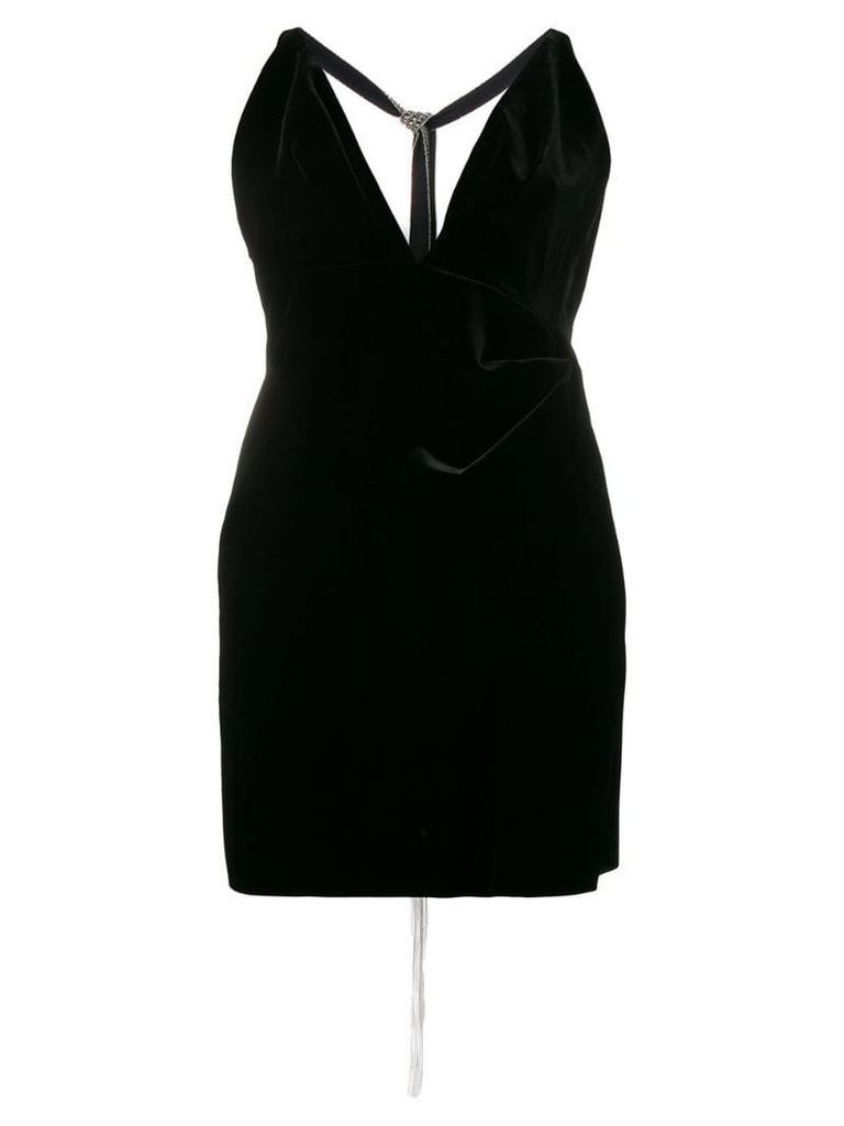 Saint Laurent backless mini dress - Black