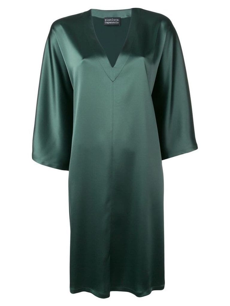 Gianluca Capannolo sheen oversized dress - Green