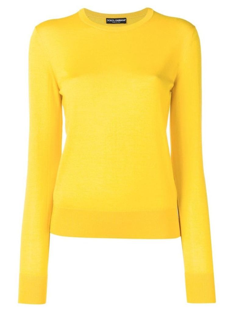 Dolce & Gabbana crewneck jumper - Yellow