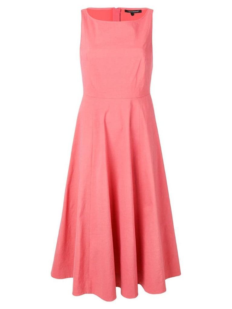 Luisa Cerano sleeveless drape dress - Pink