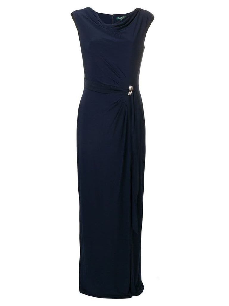 Lauren Ralph Lauren side slit dress - Blue