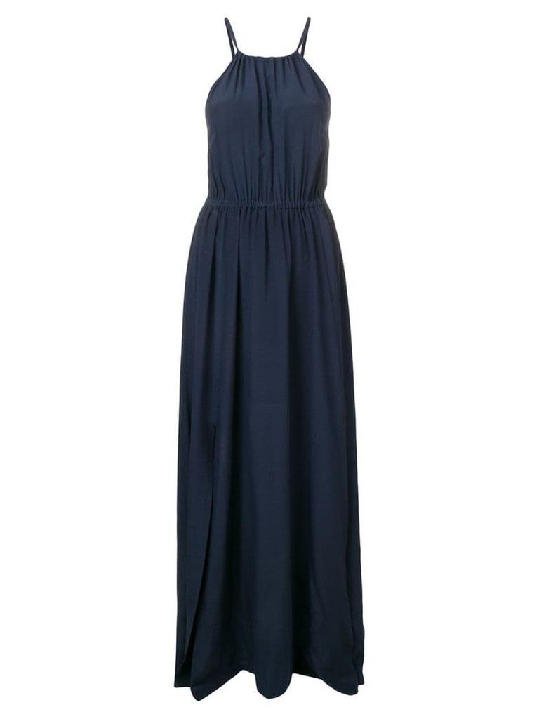 Semicouture side slit dress - Blue