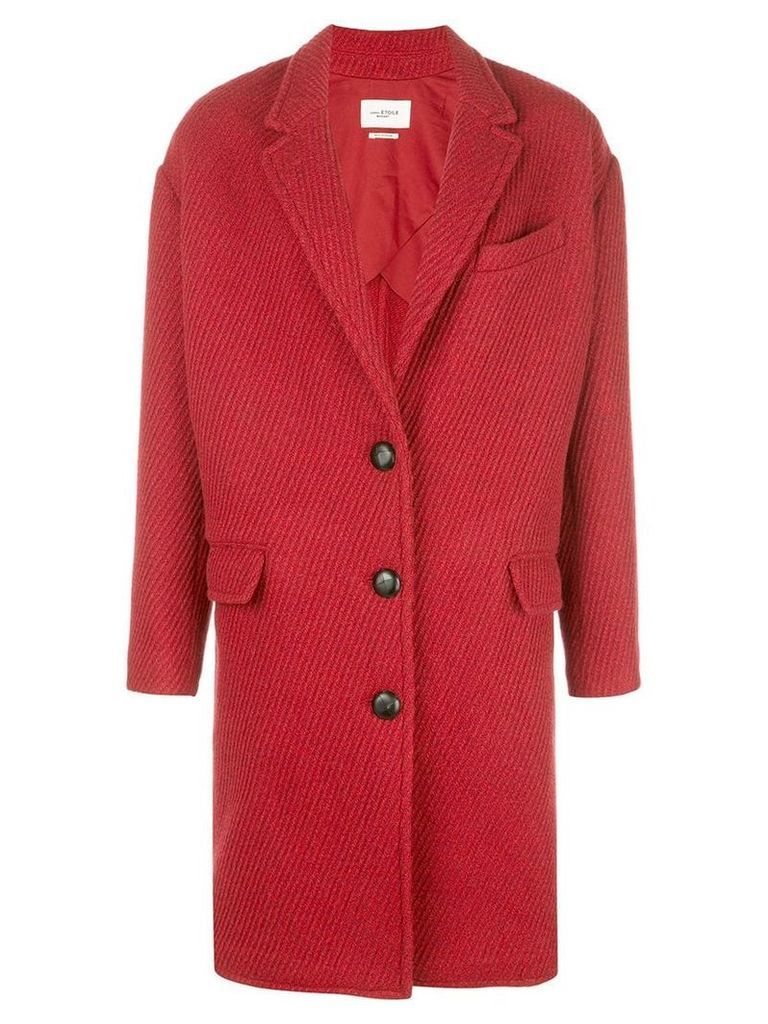Isabel Marant Étoile oversized single breasted coat - Red
