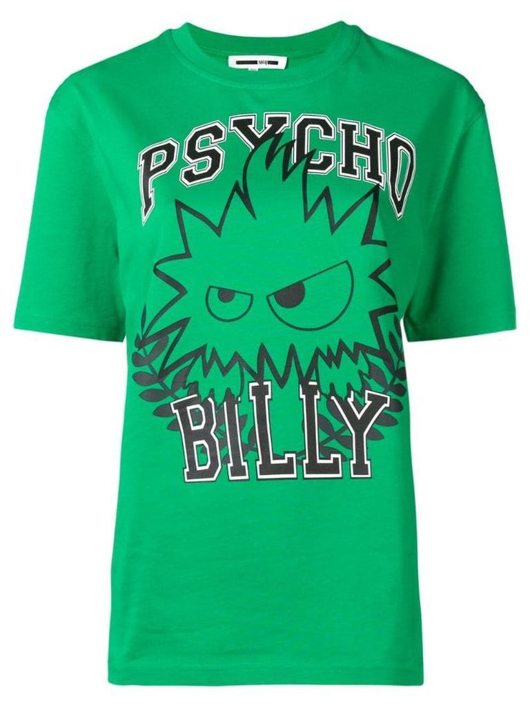 McQ Alexander McQueen Psycho Billy graphic T-shirt - Green