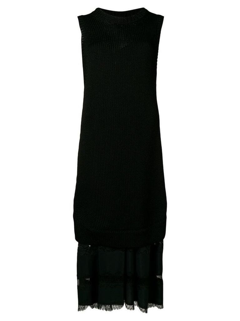 Nº21 layered lace dress - Black