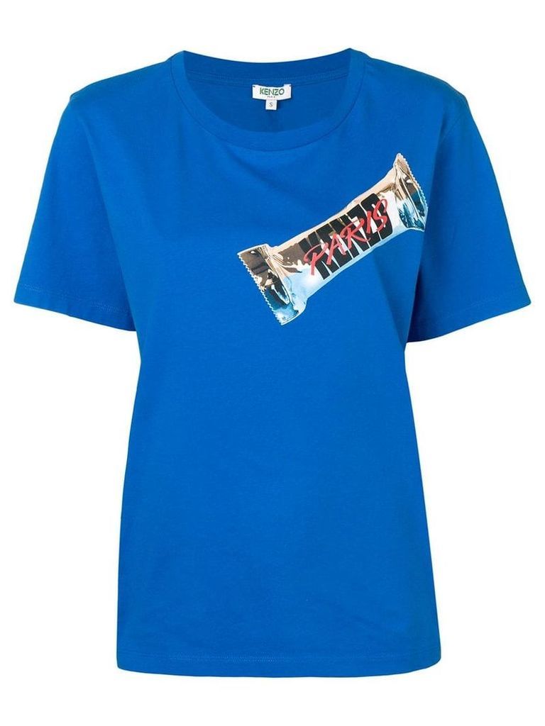 Kenzo logo print T-shirt - Blue