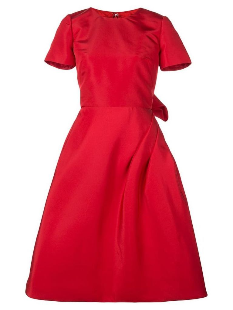 Oscar de la Renta Scarlet short sleeved dress - Red