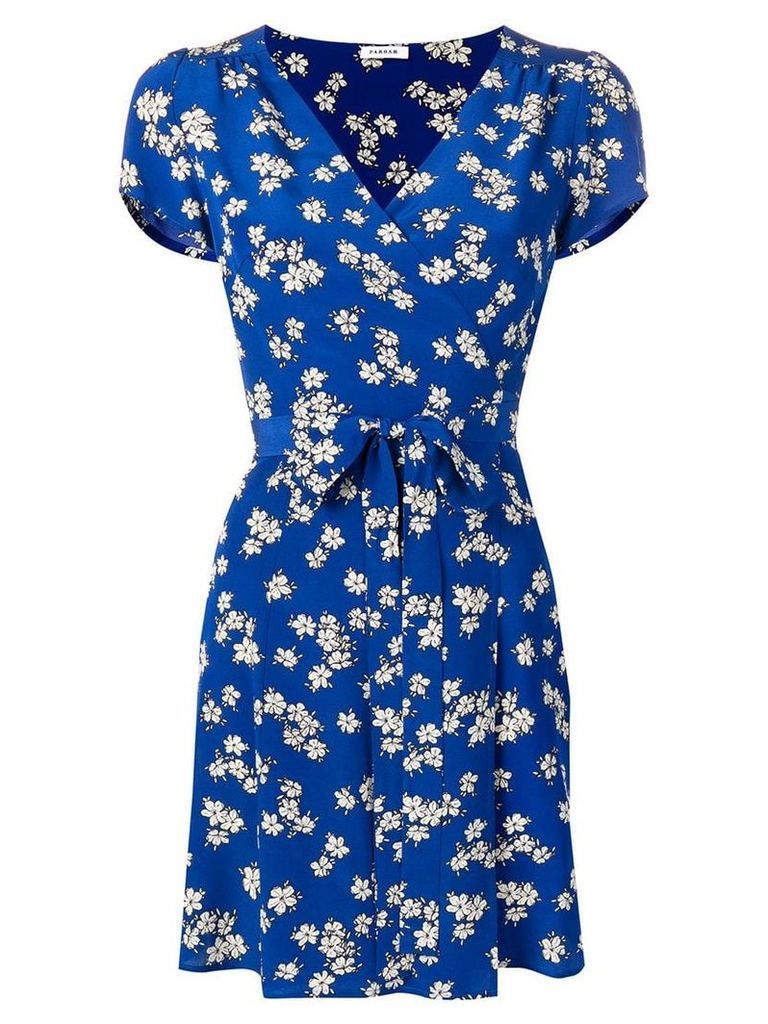 P.A.R.O.S.H. floral print mini dress - Blue