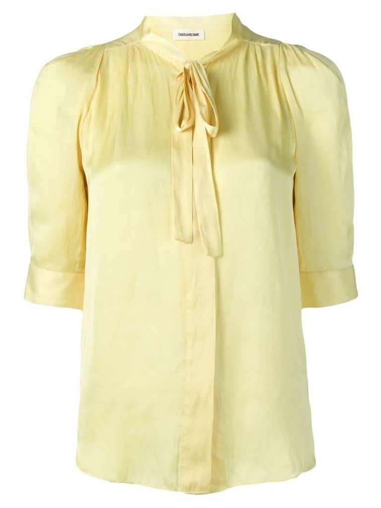 Zadig & Voltaire Touch satin blouse - Yellow