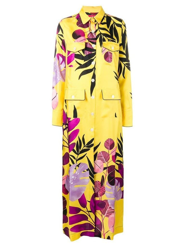 F.R.S For Restless Sleepers botanical shirt dress - Yellow