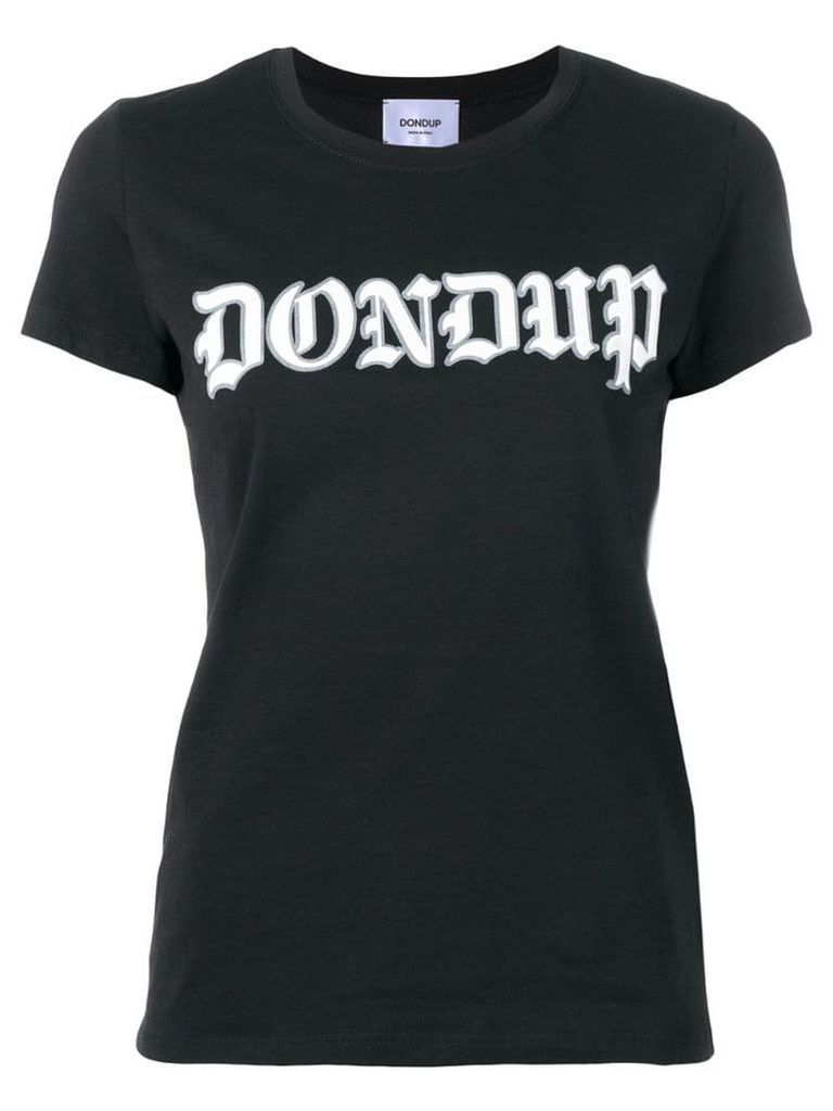 Dondup logo print T-shirt - Black