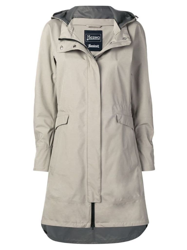 Herno hooded raincoat - Neutrals
