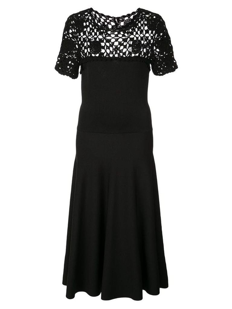 Carolina Herrera cut-out detail knitted dress - Black