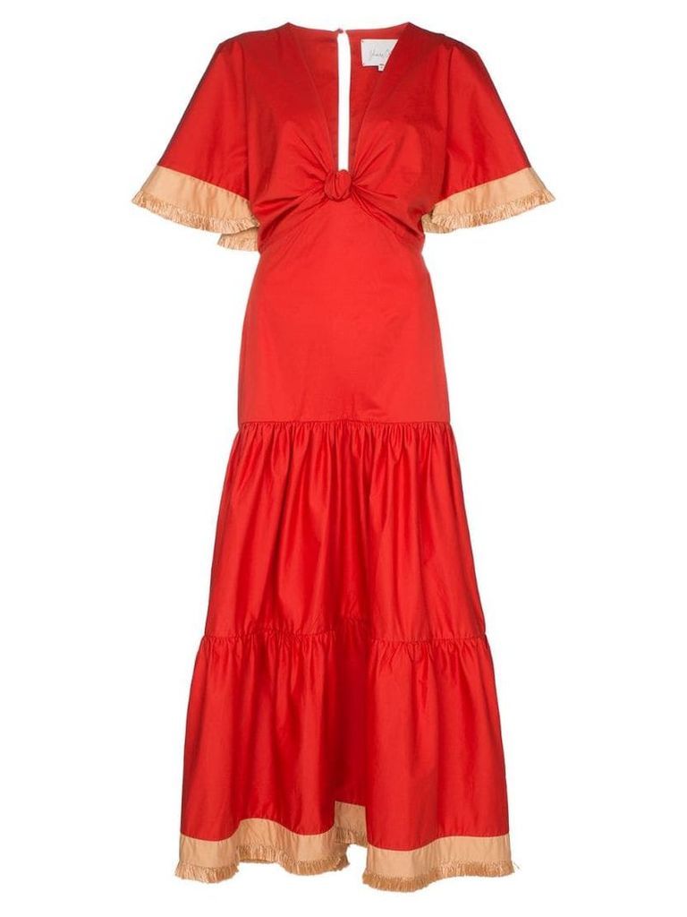 Johanna Ortiz untold stories cotton maxi dress - Red
