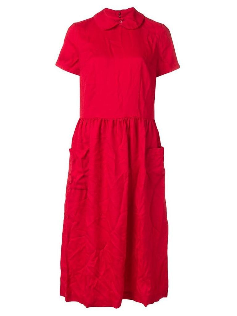 Comme Des Garçons Girl woven smock dress - Red