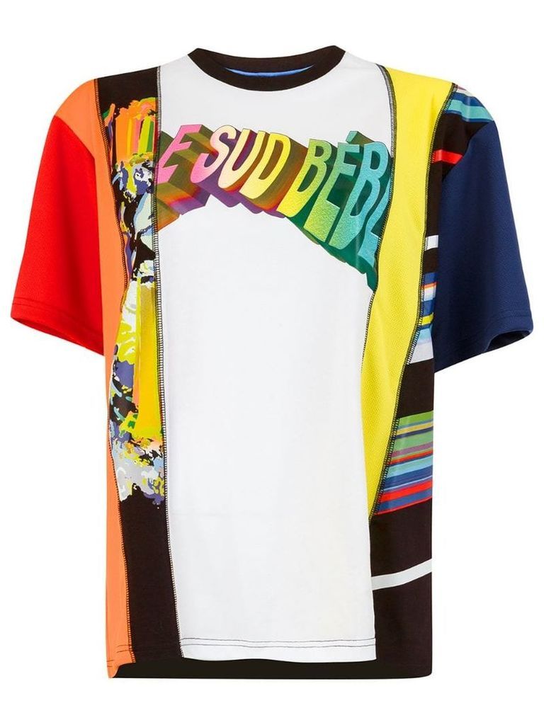 Koché panelled graphic print T-shirt - Multicolour