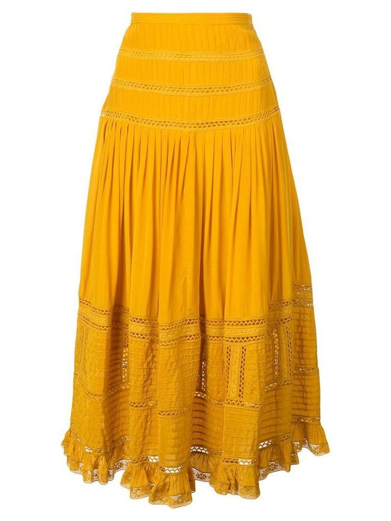 Sea Poppy midi skirt - Yellow