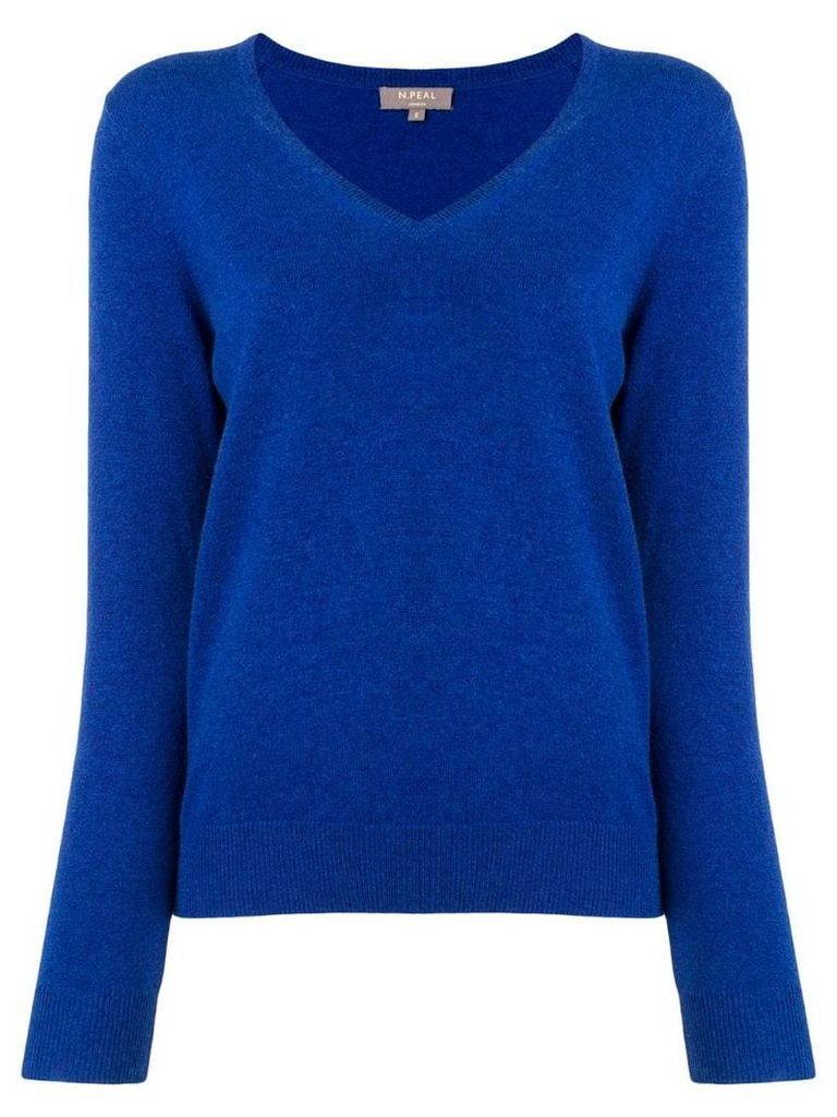 N.Peal V-neck sweater - Blue