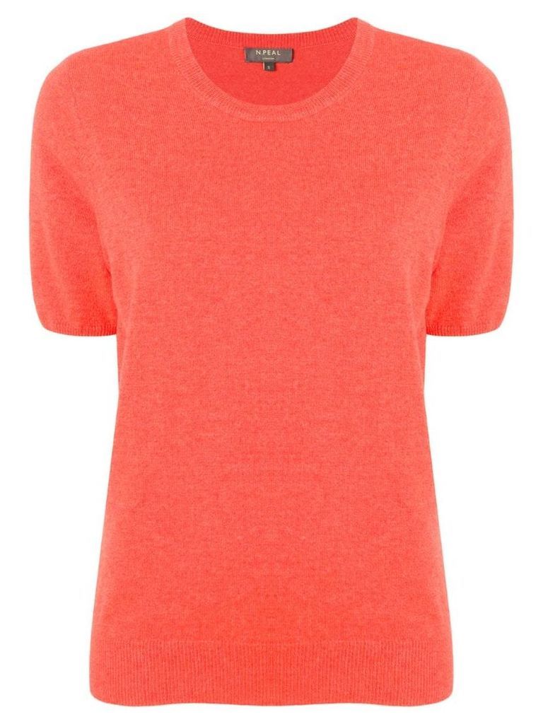N.Peal shortsleeved knit top - Orange