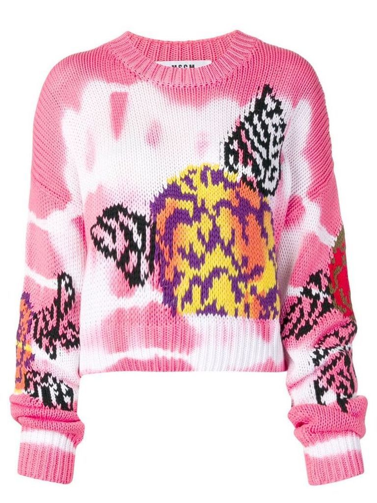 MSGM pink knitted sweater