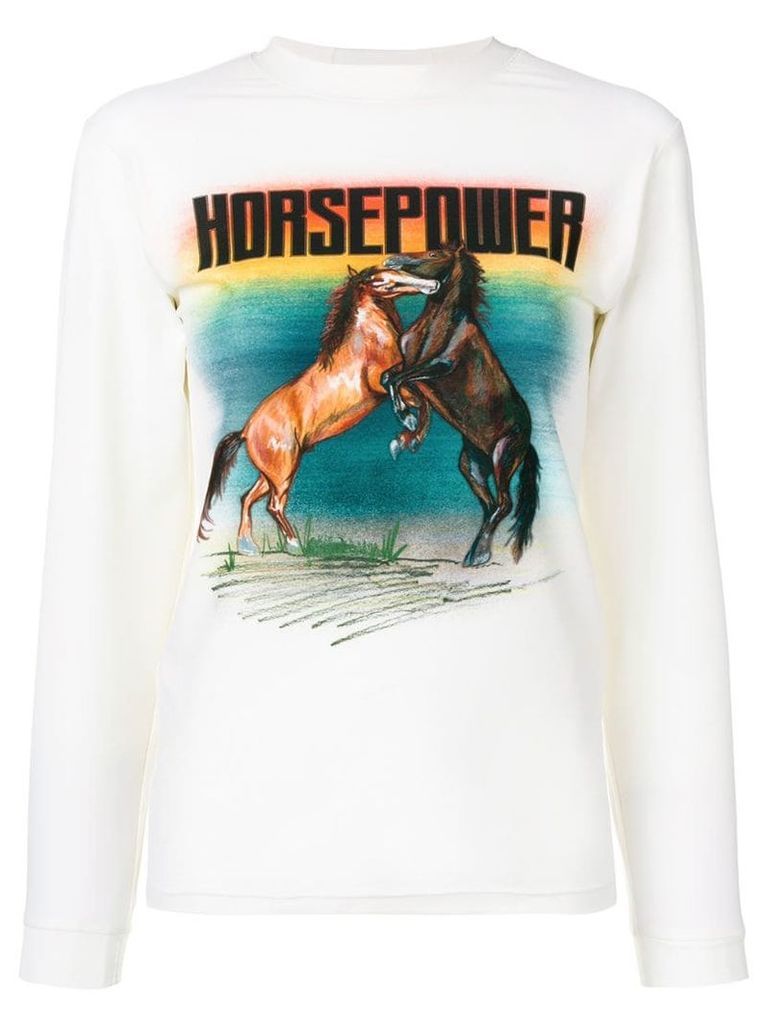 Christopher Kane 'Horsepower' top - White