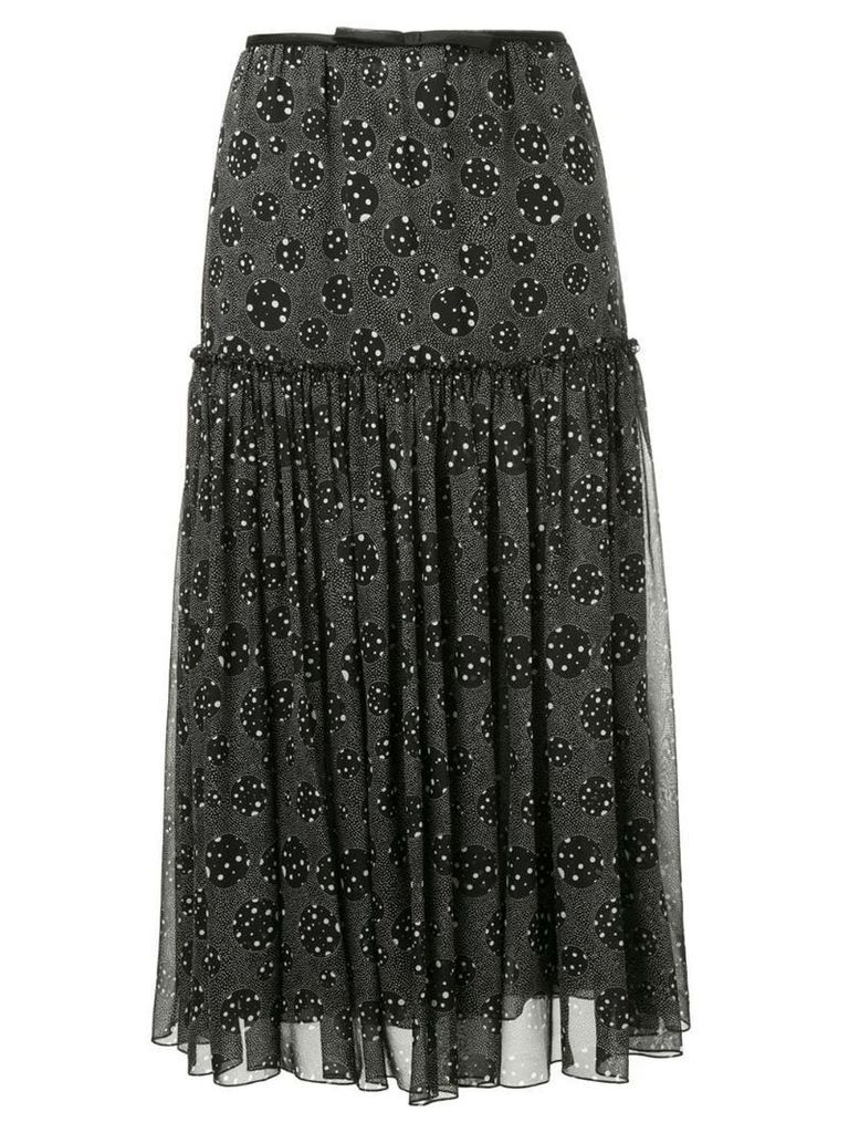 Giambattista Valli dotted print skirt - Black