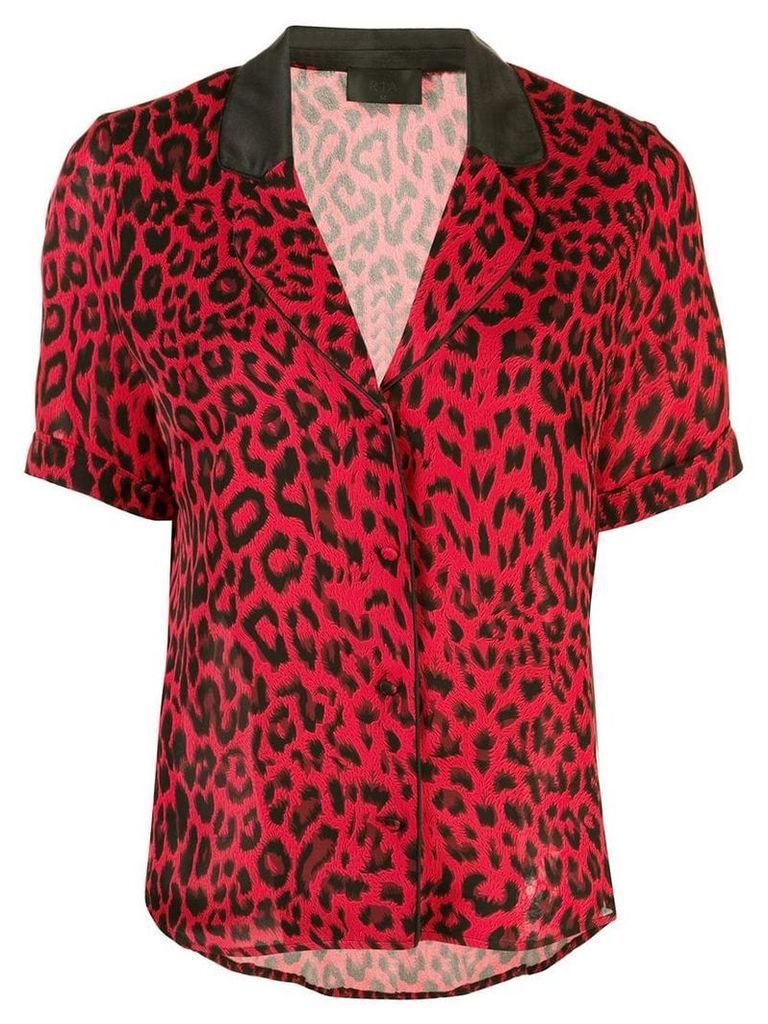 RtA leopard print shirt - Red