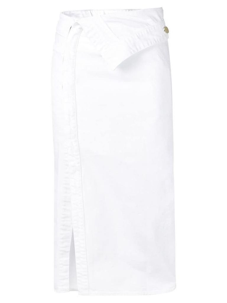 Jacquemus Jean midi skirt - White