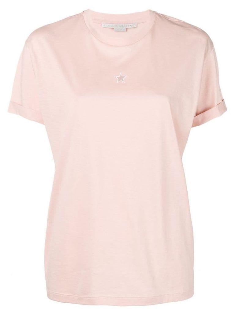 Stella McCartney Stella star cut out T-shirt - Pink