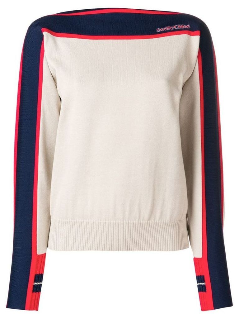 See By Chloé long sleeve jumper - Neutrals