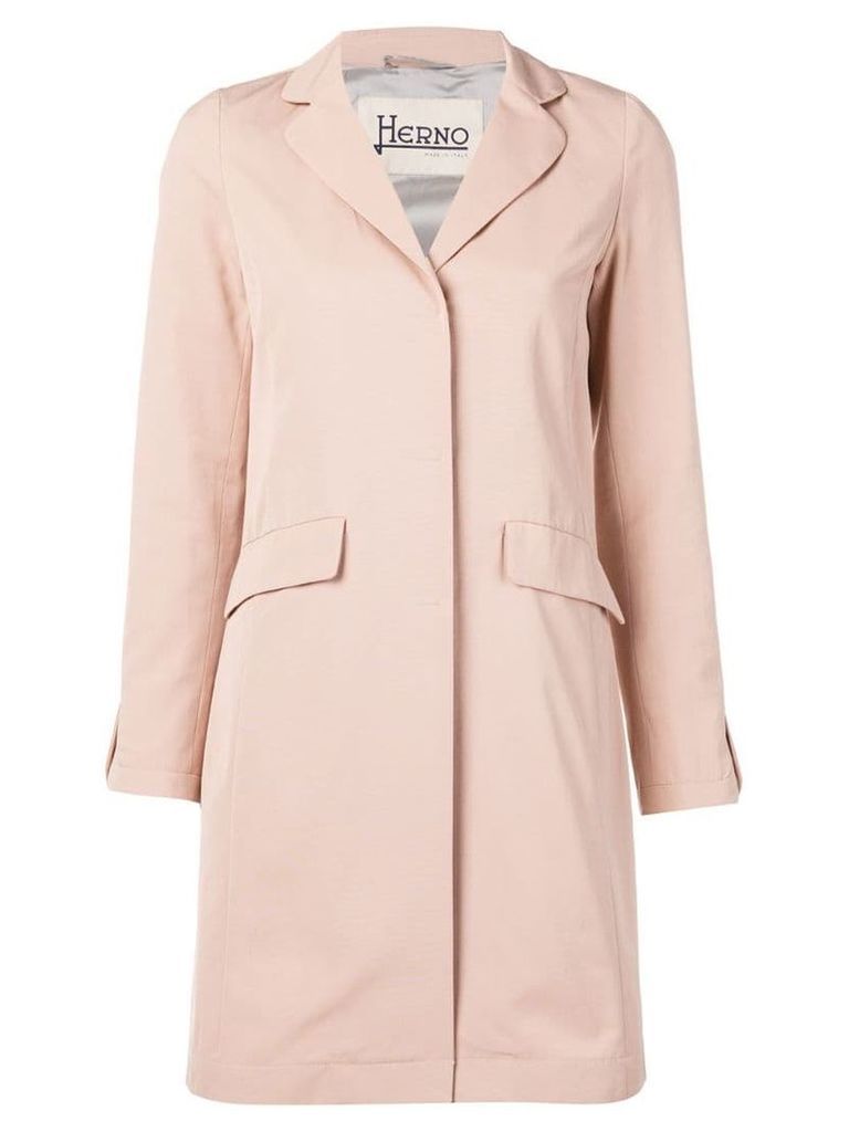 Herno classic single-breasted coat - Neutrals