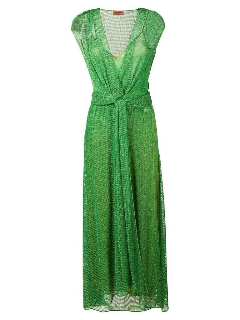 Missoni lamé mesh maxi dress - Green