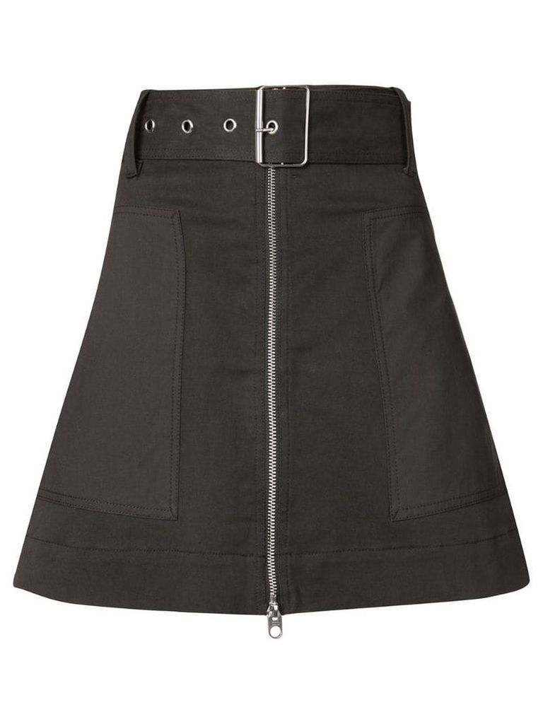 Proenza Schouler PSWL Belted Zip Skirt - Black