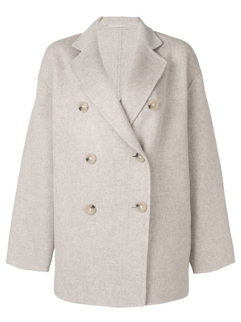 Acne Studios Double breasted coat - Neutrals