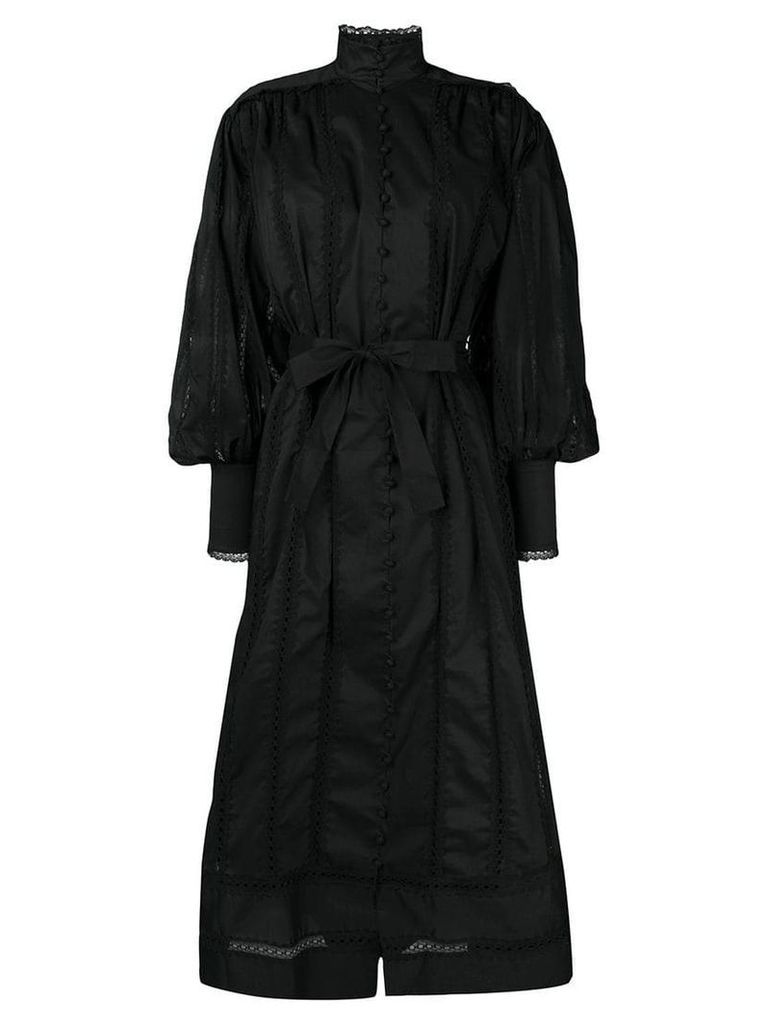 Zimmermann lace smock dress - Black