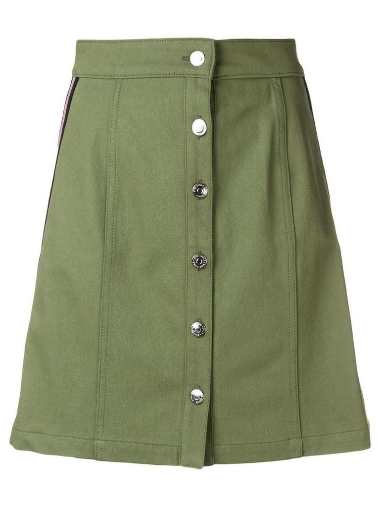 Être Cécile a-line button skirt - Green