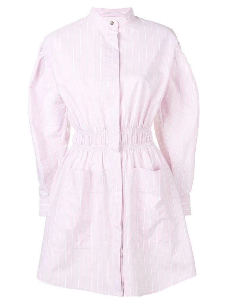 Cédric Charlier striped shirt dress - Pink