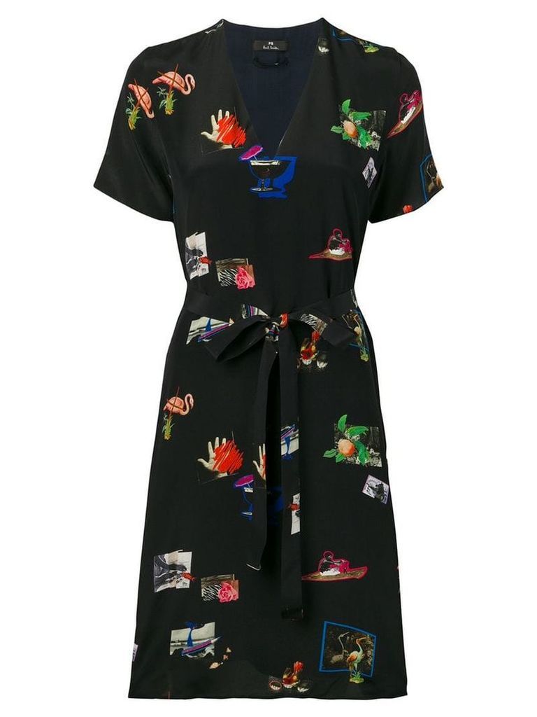 PS Paul Smith graphic print dress - Blue