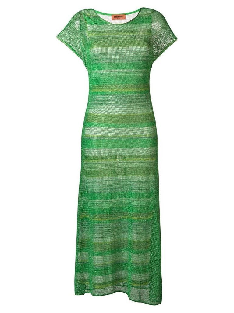 Missoni striped knit dress - Green