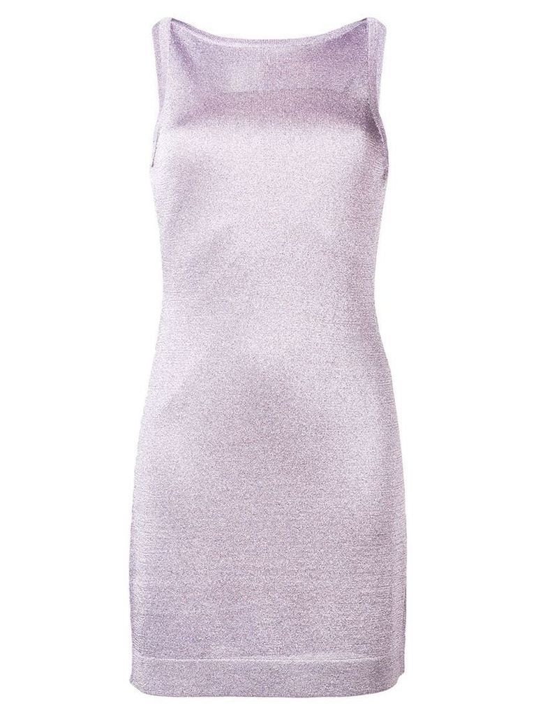 Missoni shimmer knit fitted dress - Purple