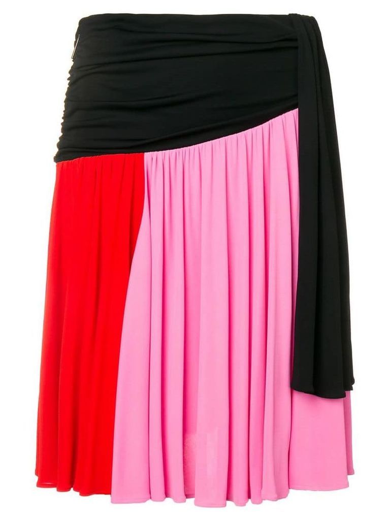 MSGM contrast panel skirt - Pink
