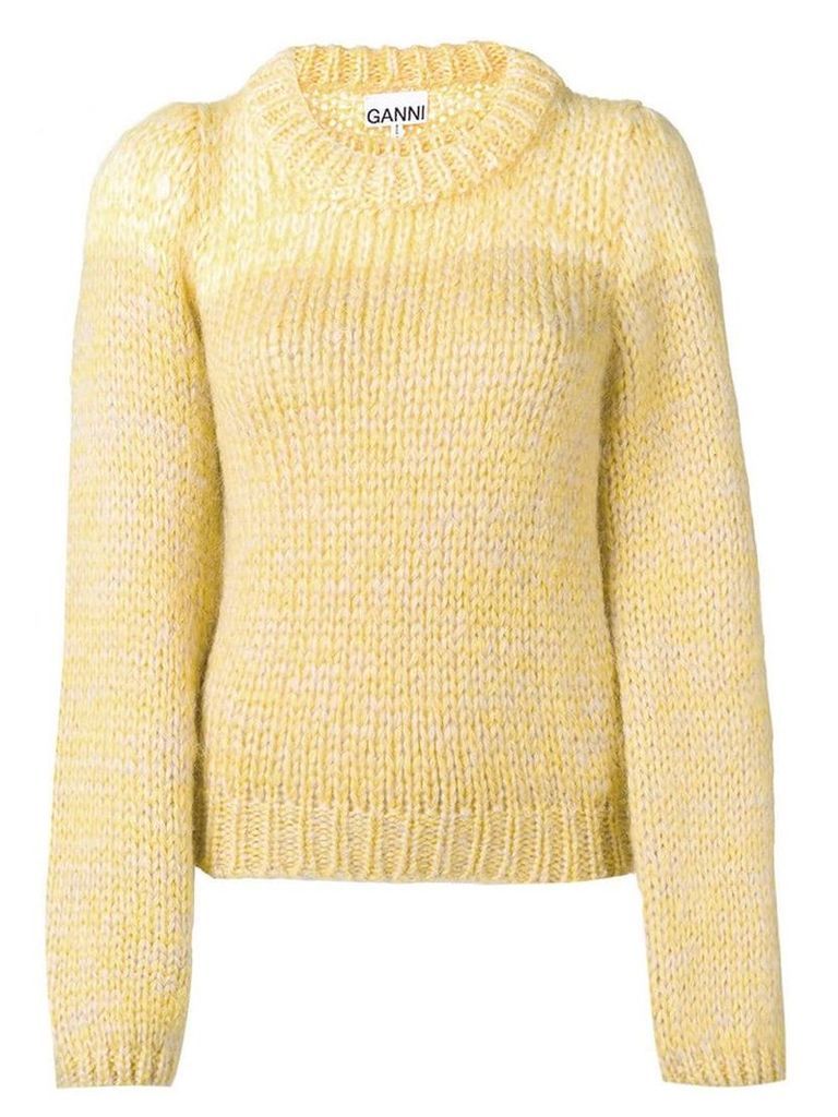 Ganni chunky knit jumper - Yellow